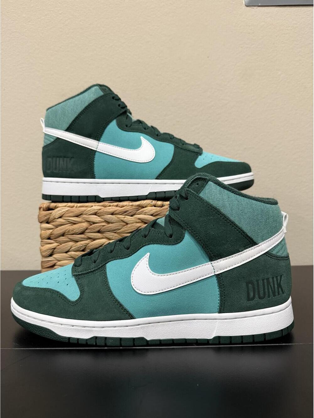 Size 12 - Nike Dunk High Retro SE “Athletic Club - Pro Green”